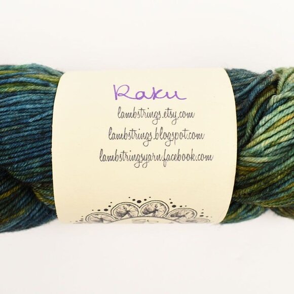 Lambstrings Yarn Tralala Sock 75% SW Merino 25% Nylon 463 Yds Color Raku - Picture 4 of 5